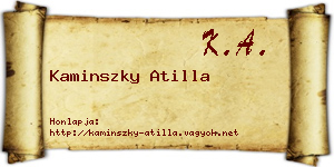 Kaminszky Atilla névjegykártya